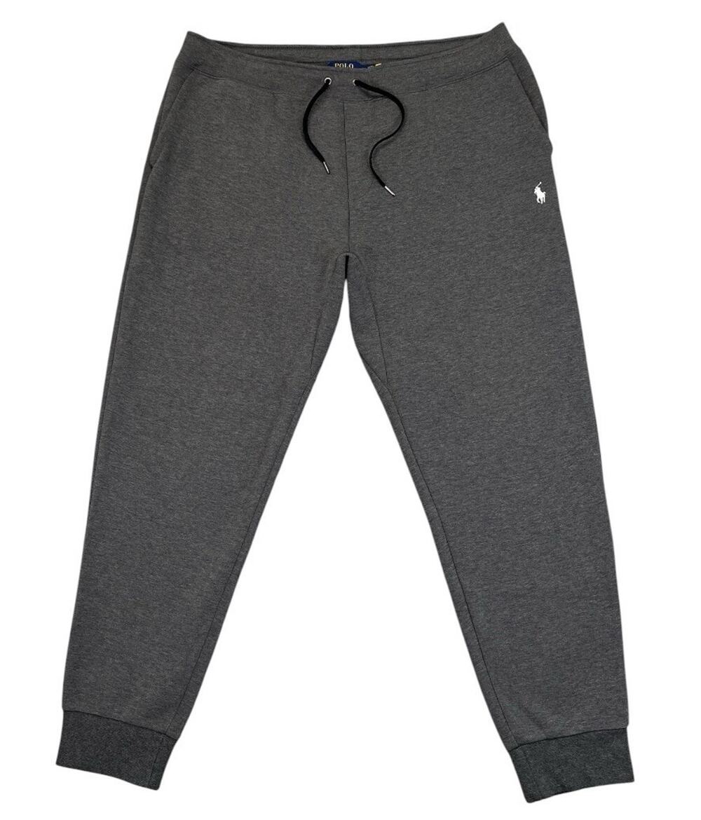Polo Ralph Lauren Double Knit Jogger Pants Mens XXL Gray Back Zip Pocket NWOT